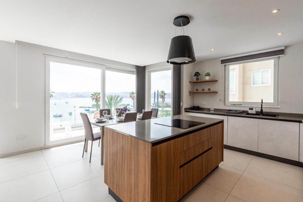 Seafront Luxury Apartment St. Paul's Bay Exteriér fotografie